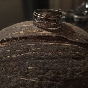 Antique Sterling Unacus star band